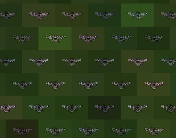 Hewson Bee Wallpaper - Custom Sized Wallpaper Mural (per m2)