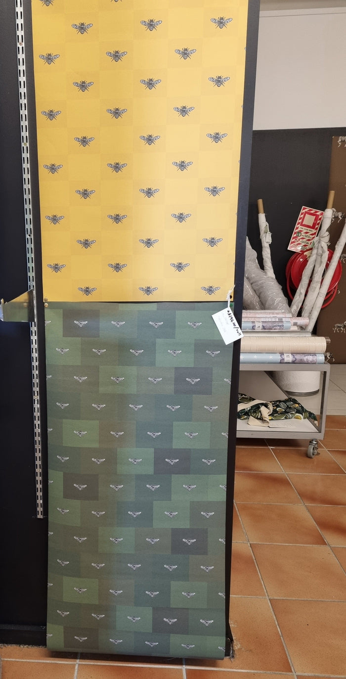Hewson Bee Wallpaper - Custom Sized Wallpaper Mural (per m2)