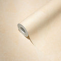 Hexagon Textured Vinyl Wallpaper - Cream