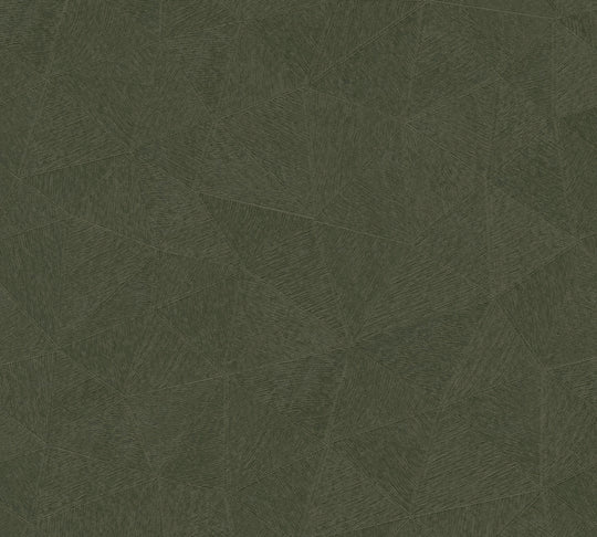 Hexagon Textured Vinyl Wallpaper - Green