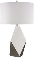 HGTV HOME HGTV349 Metal Table Lamp, Polished Nickel