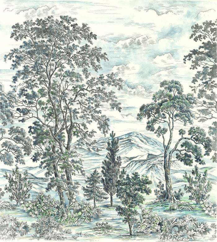 Highland Trees - Custom Sized Mural Wallpaper (per m2)