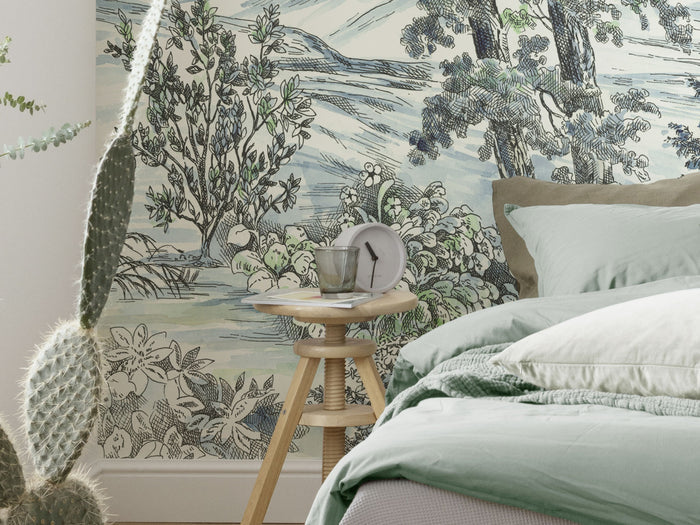 Highland Trees - Custom Sized Mural Wallpaper (per m2)