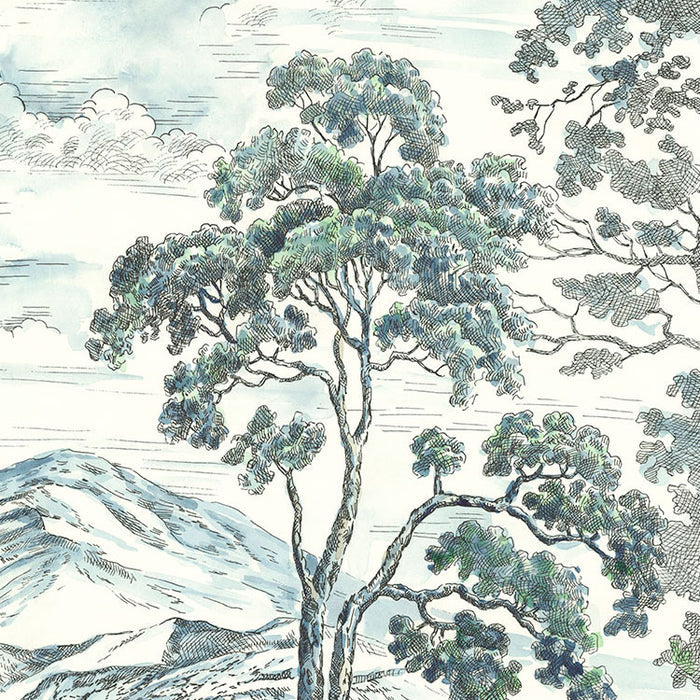 Highland Trees - Custom Sized Mural Wallpaper (per m2)