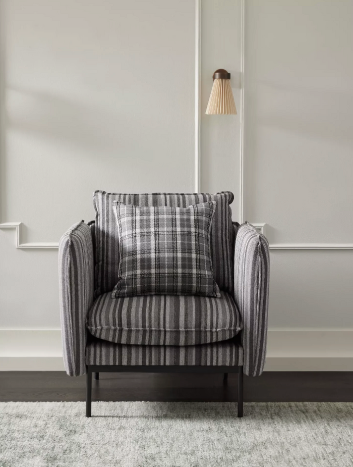 Highlands Upholstery Fabric - Charcoal