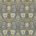 Honeysuckle and Tulip Wallpaper - Charcoal/Gold