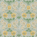 Honeysuckle and Tulip Wallpaper - Sunflower/Thyme