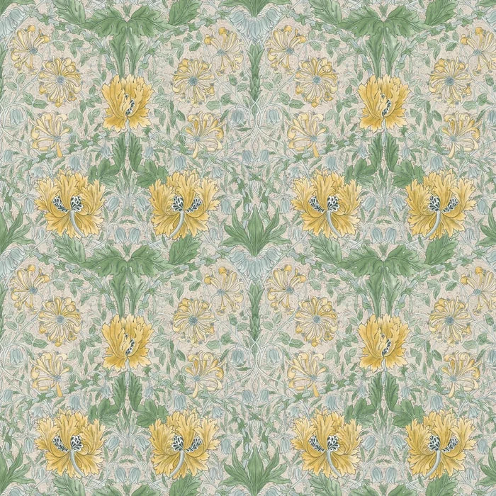 Honeysuckle and Tulip Wallpaper - Sunflower/Thyme