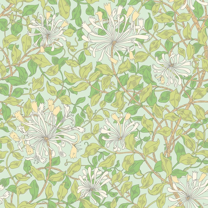 Honeysuckle Leaf Trail - Ohpopsi - Duck Egg Blue