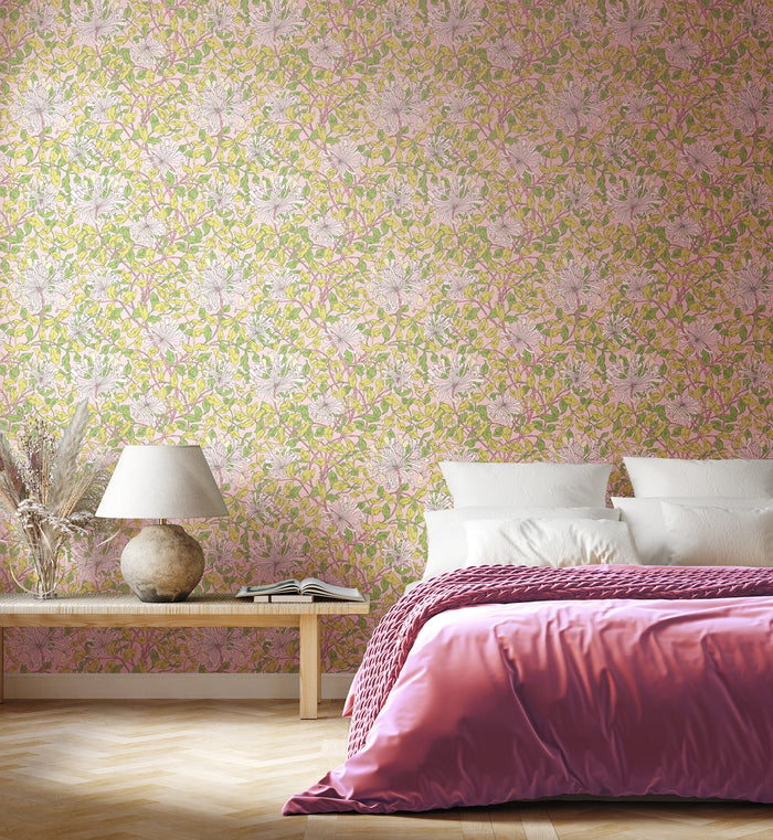 Honeysuckle Leaf Trail - Ohpopsi - Soft Pink