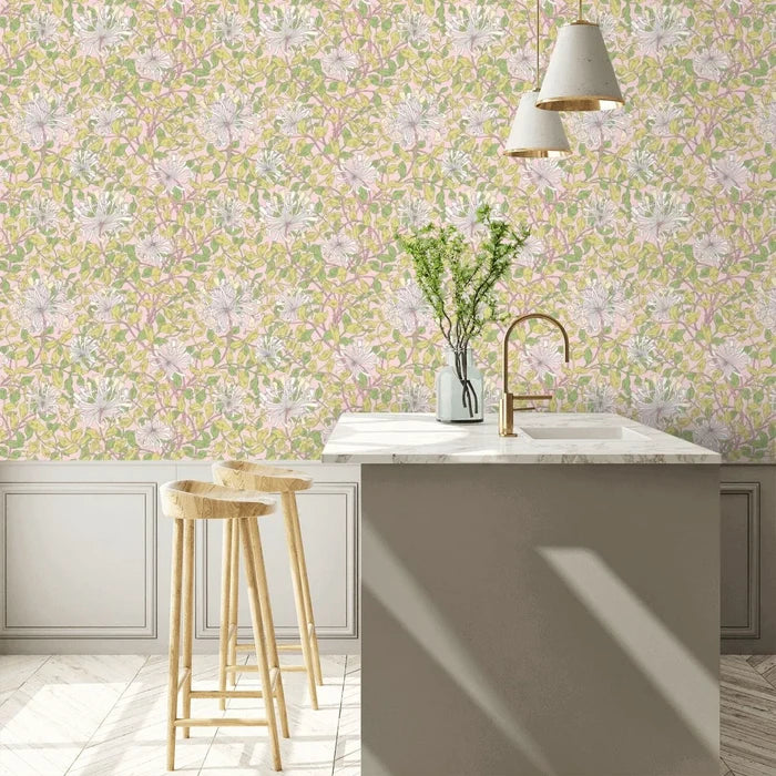 Honeysuckle Leaf Trail - Ohpopsi - Soft Pink