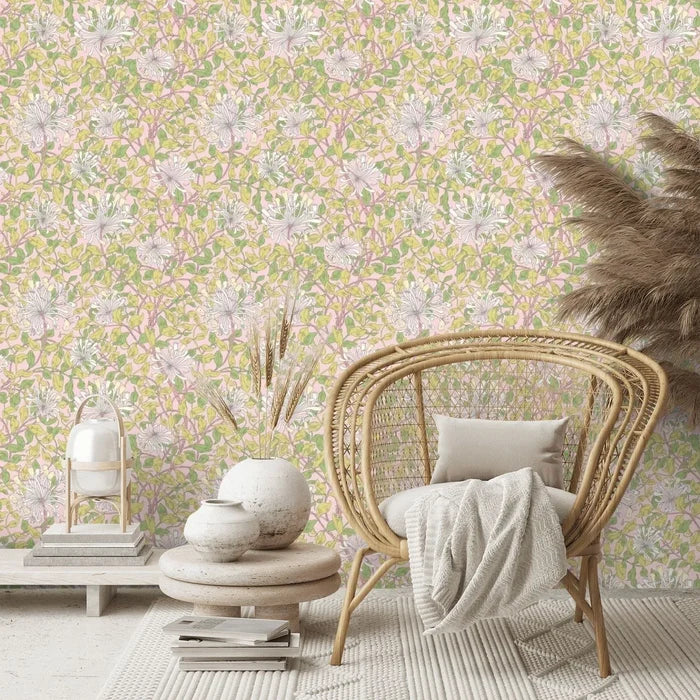 Honeysuckle Leaf Trail - Ohpopsi - Soft Pink