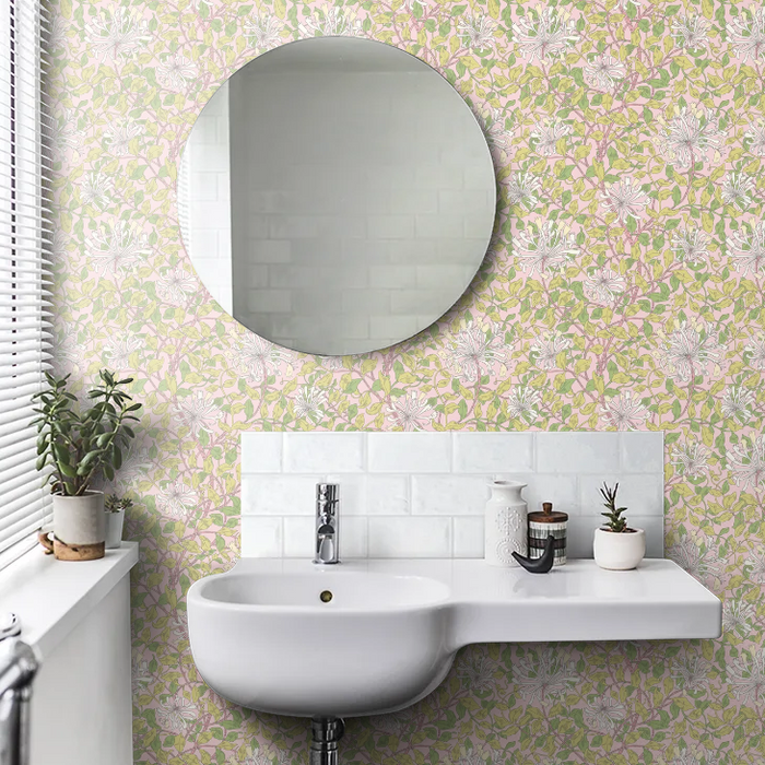 Honeysuckle Leaf Trail - Ohpopsi - Soft Pink