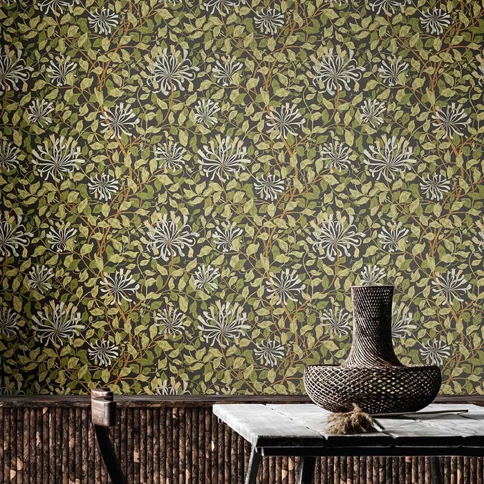 Honeysuckle Leaf Trail Wallpaper - Ohpopsi - Chalkboard