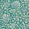 Honeysuckle Leaf Trail Wallpaper - Ohpopsi - Dark Jade