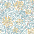 Honeysuckle Leaf Trail Wallpaper - Ohpopsi - Soft Blue