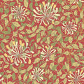 Honeysuckle Leaf Trail Wallpaper - Ohpopsi - Terracotta