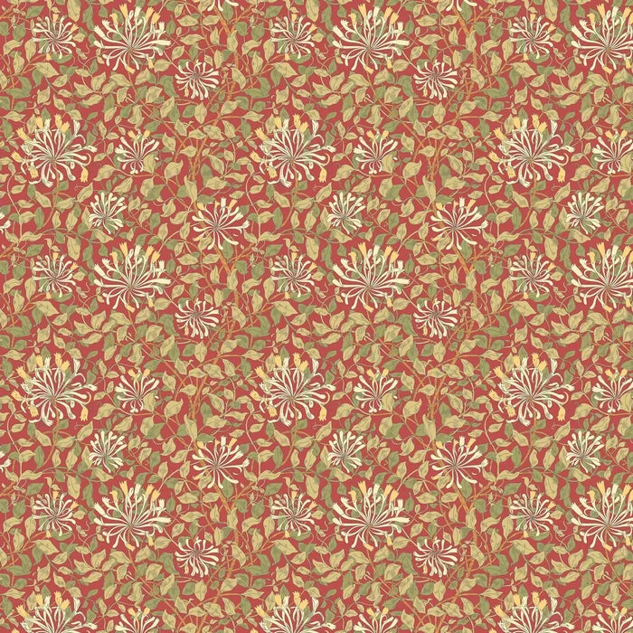 Honeysuckle Leaf Trail Wallpaper - Ohpopsi - Terracotta