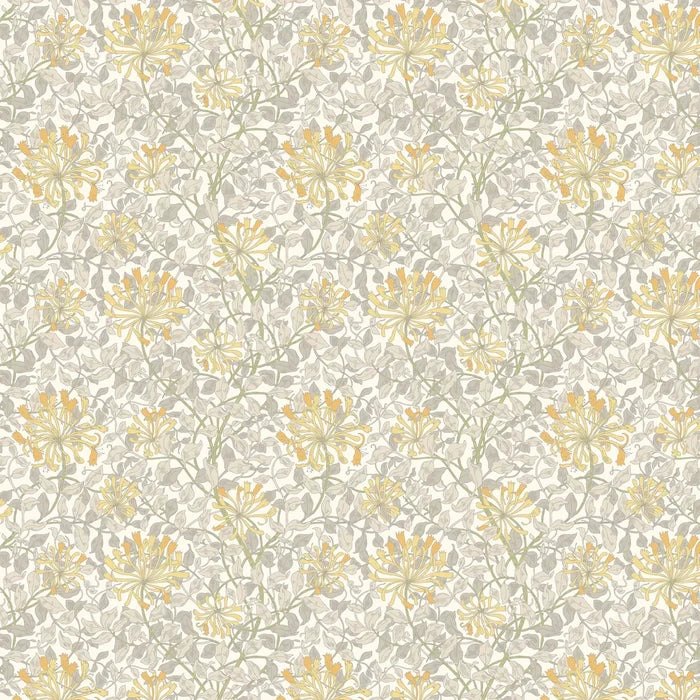 Honeysuckle Leaf Trail Wallpaper - Ohpopsi - Warm Grey