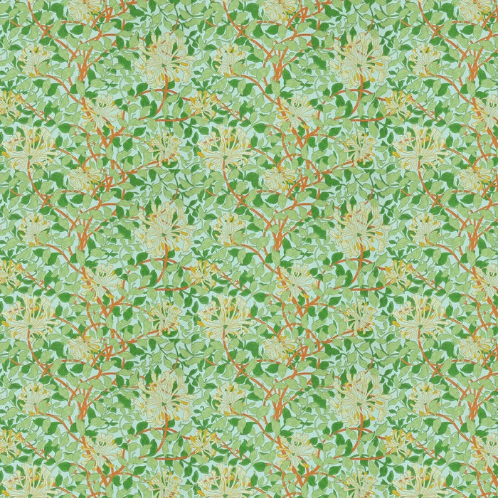 Honeysuckle Wallpaper - Sky/Burnt Orange
