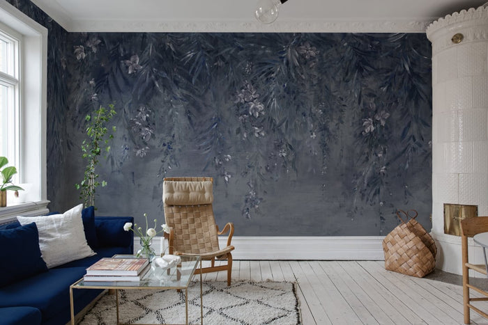 Honolulu - Cloud Blue - Custom Sized Wallpaper Mural (per m2)