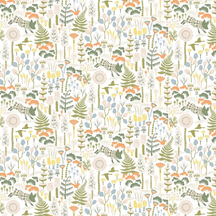Hoppmosse Wallpaper - White