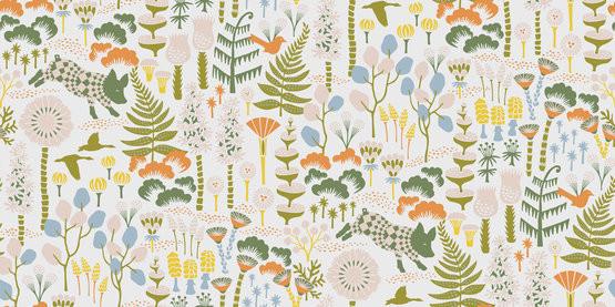 Hoppmosse Wallpaper - White