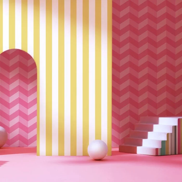 Illusion Chevron - Ohpopsi - Hot Fushcia