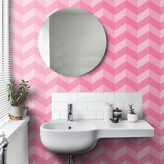 Illusion Chevron - Ohpopsi - Hot Fushcia