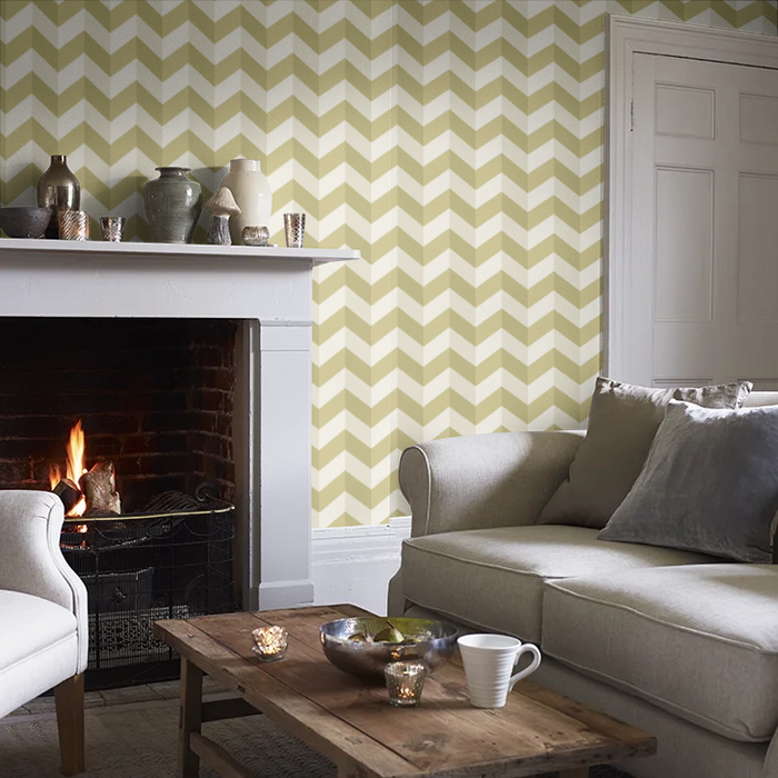 Illusion Chevron - Ohpopsi - Olive Twist