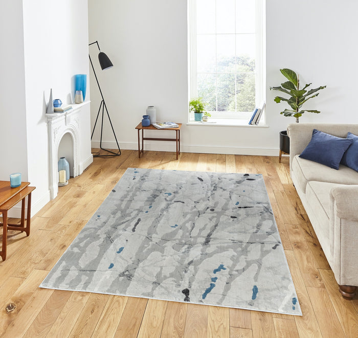 Impression 5x8 Grey Area Rug - Adams Furniture
