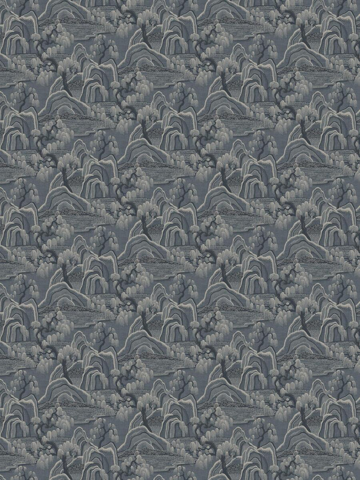 Indigo Garden Wallpaper - Blue/Beige