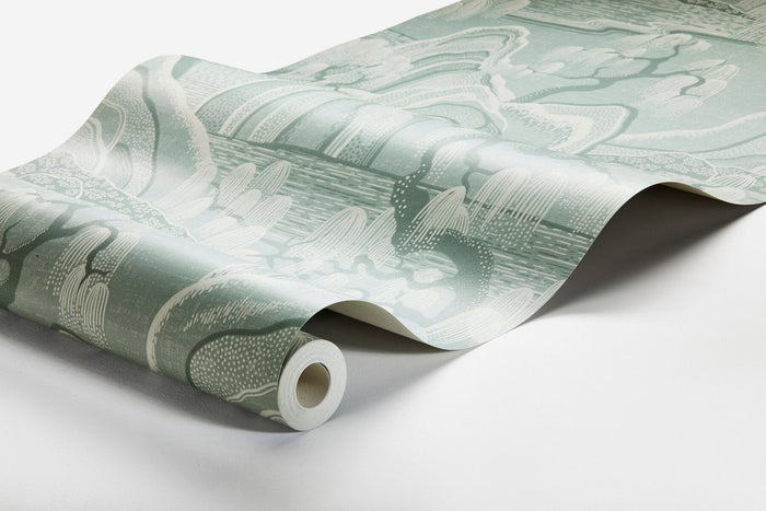 Indigo Garden Wallpaper - Turquoise