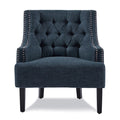 Indigo Nailhead Accent Chair - Adams Furniture