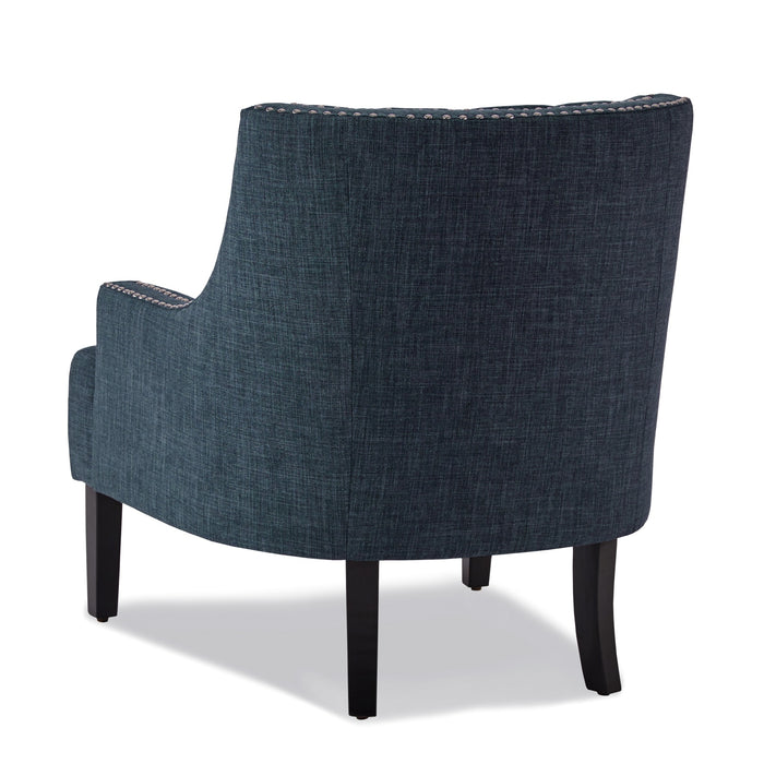 Indigo Nailhead Accent Chair - Adams Furniture