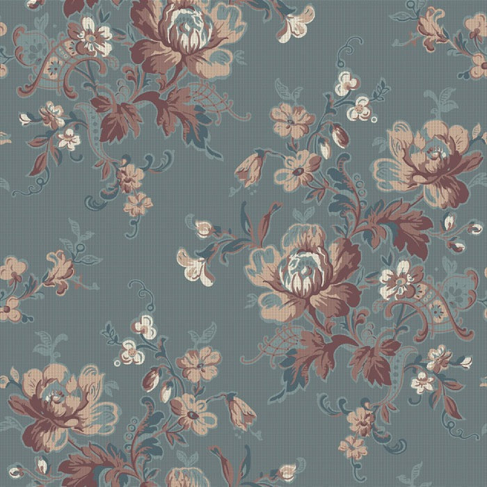 Ingeborg Wallpaper - Blue