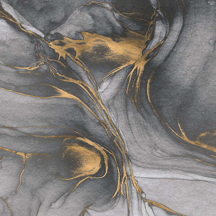 Ink Gold Flow - Custom Sized Mural Wallpaper (per m2)