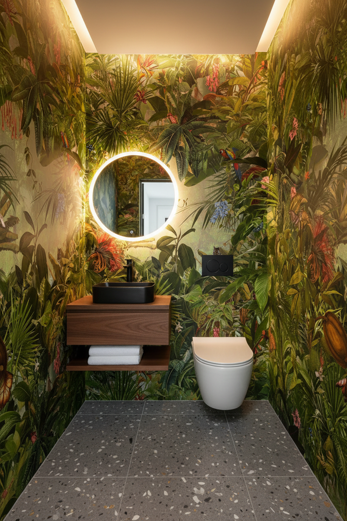 XXL4-031 Into the Wild Mural in Toilet Room