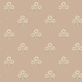 Isadora plaster wallpaper with small daisy sprigs on a pink clay background