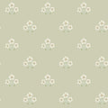 Isadora sage wallpaper with small daisy sprigs on a soft green background