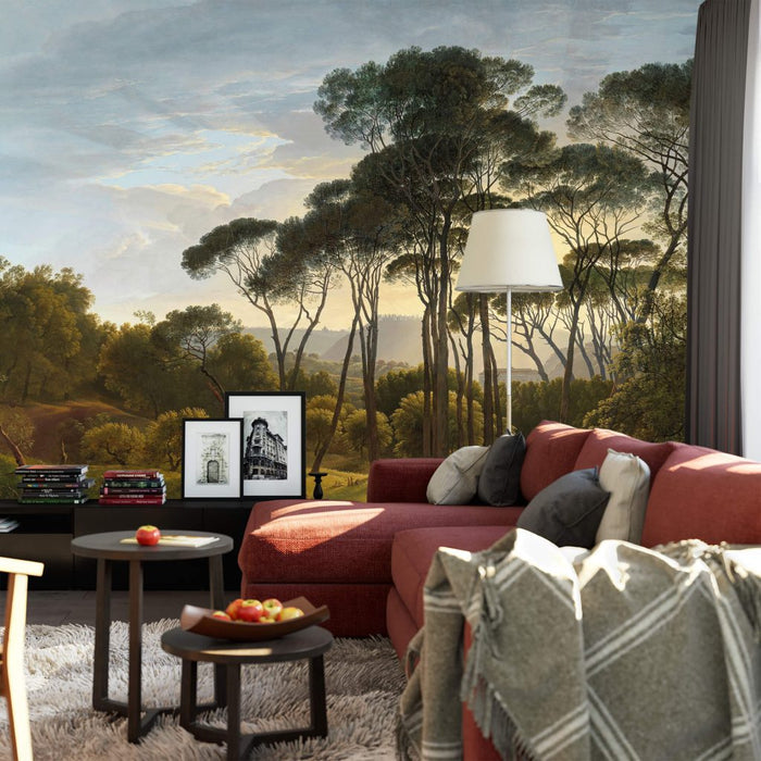 Italian Landscape Mural - 260 cm High x 384cm Wide