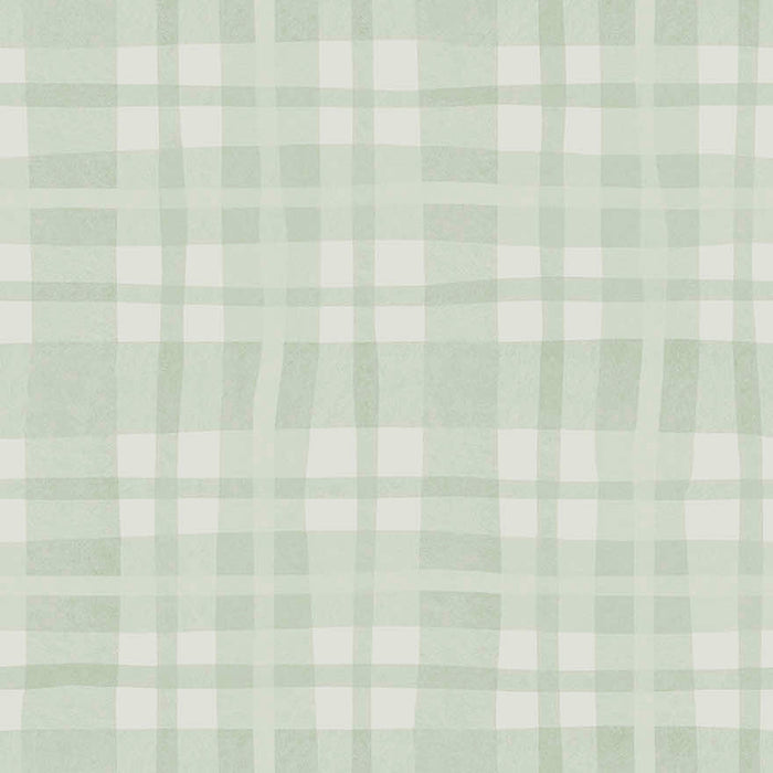 Ivy Plaid Wallpaper - Sage