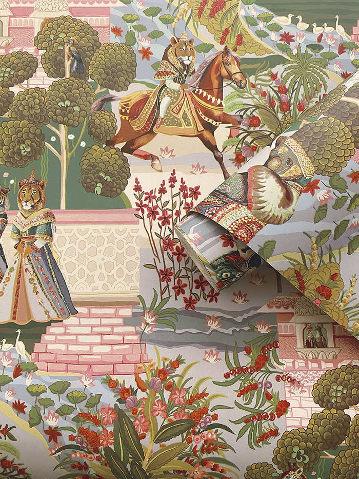 Roll of Jal Mahal wallpaper in Multi