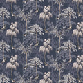 Japanese Garden Wallpaper - Navy