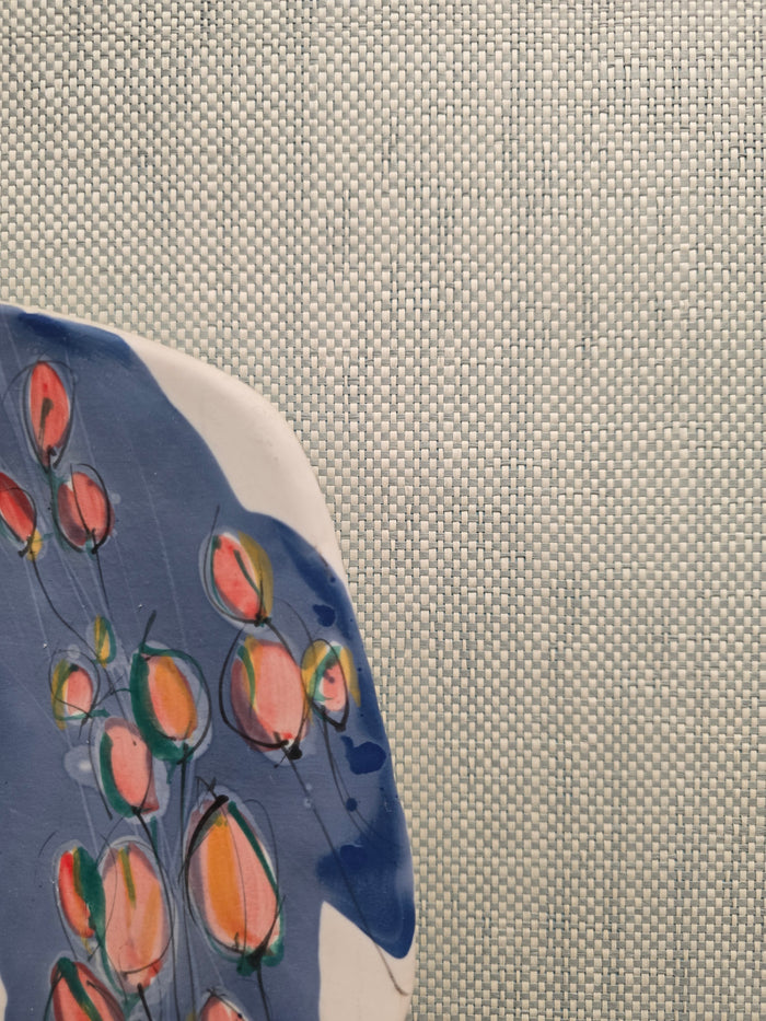 Japanese Paperweave Wallpaper - Duckegg