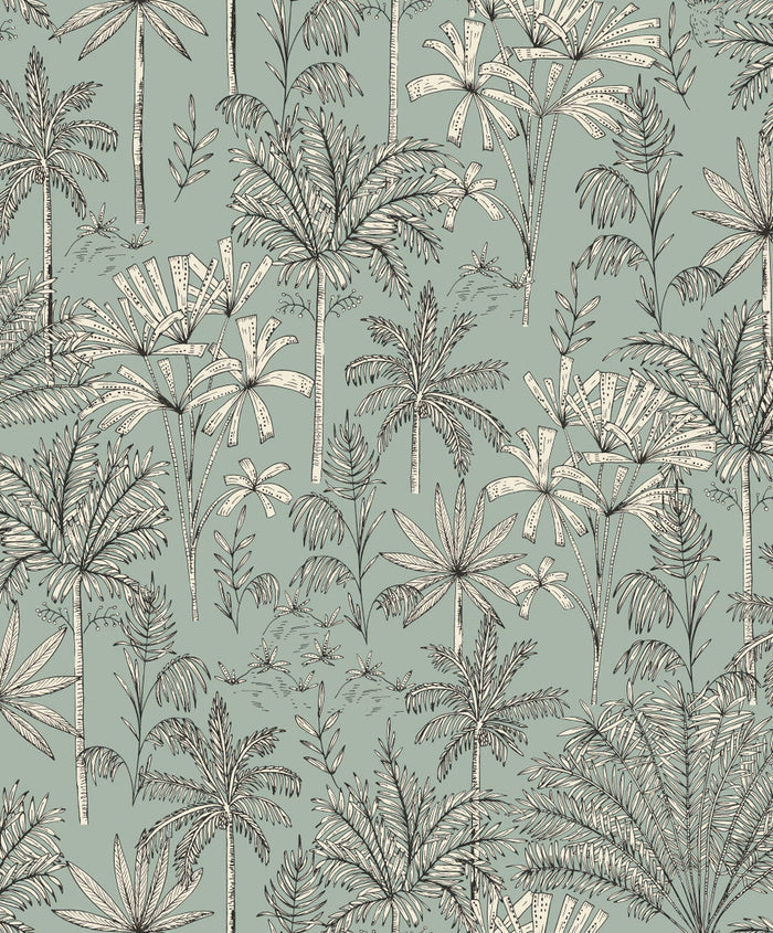 Jardin De Marrakech Vinyl Wallpaper - Green - Last 29 Rolls