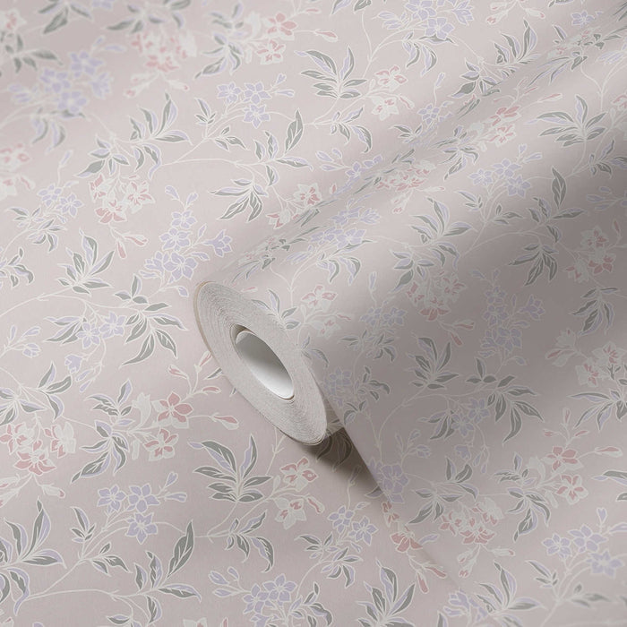 Jasmin - Floral Wallpaper - Pink