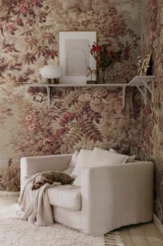 Johannas Damm Mural Wallpaper - Brown
