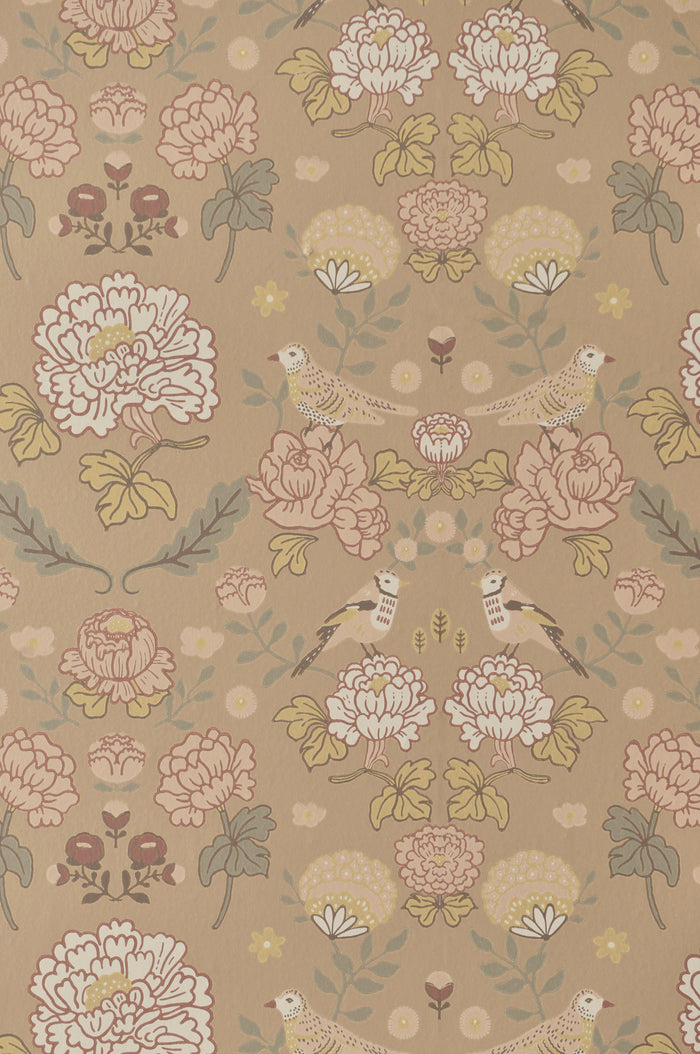 June Scandinavian Wallpaper - Honey Beige