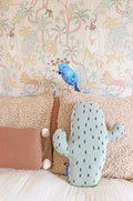 Jungle Glow - Glow in The Dark Wallpaper - Beige